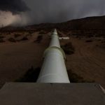 Water Pipeline in desert