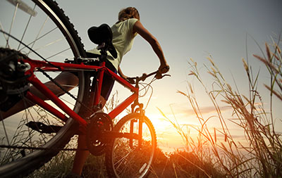 Harvest at Limoneira in Santa Paula - Mountain biking at sunset