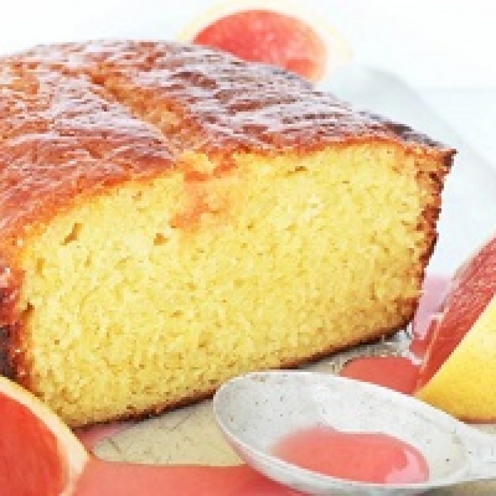 Star Ruby Grapefruit Cake with Mint Glaze Limoneira