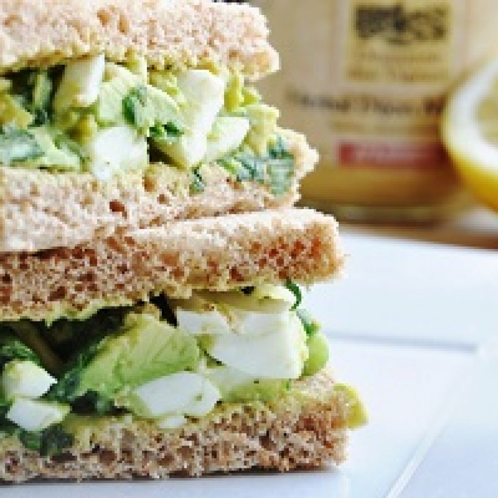 Lemon, Egg, Edamame & Avocado Salad Sandwiches Limoneira